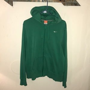 Green Nike hooded full zip